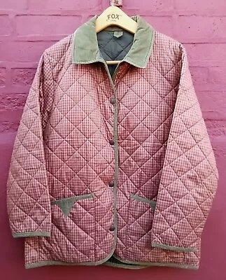 Buy JOHN PARTRIDGE CHECK Quilt Quilted Padded JACKET COAT Field Country Cord SMALL • 19.99£