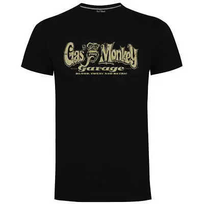 Buy Gas Monkey Garage Distressed OG Logo T Shirt - Black - UK STOCK UK SELLER GMG • 17.99£