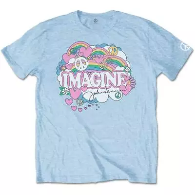 Buy John Lennon Imagine Peace Hearts The Beatles Official Tee T-Shirt Mens • 17.13£