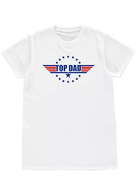 Buy Top Gun Logo Inspired Top Dad Funny Novelty T Shirt Mens Birthday Gift Present • 11.99£