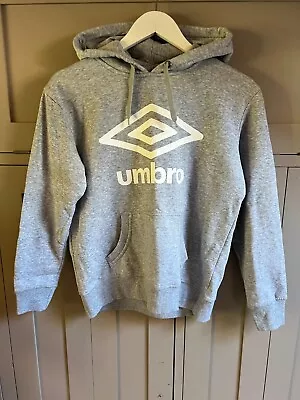 Buy Umbro Classic Men's Pullover Hoodie In Grey/white - Small Size • 6.50£