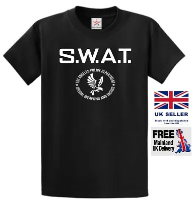 Buy LAPD S.W.A.T. Los Angeles Police Department Short Sleeve Men T Shirt • 12£