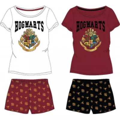 Buy Girls HARRY POTTER HOGWARTS Short Sleeve Pyjamas 9-14 Yrs,Official GLITTER • 14.99£
