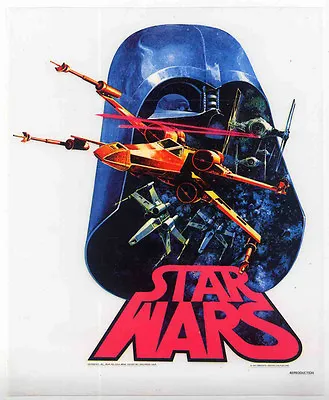 Buy Star Wars Repro 1977 Retro Iron On T Shirt Transfer Unused Logo Version • 9.99£