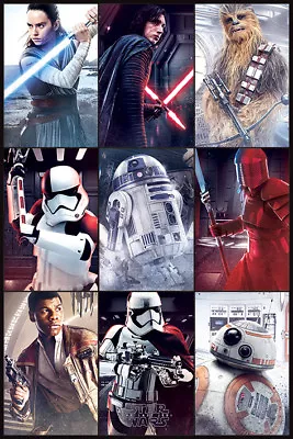 Buy Star Wars The Last Jedi Movie Characters  91x61cm Maxi Poster New Official Merch • 7.20£