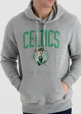 Buy New Era Boston Celtics NBA Team Pullover Hoody Sweatshirt Hoodie Grey Size 4XL • 45£