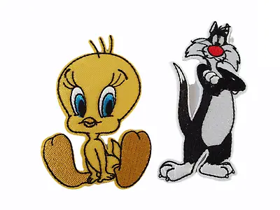 Buy Sylvester And Tweety Iron On Sew On Patch Badge Fancy Dress Looney Tunes • 5.39£
