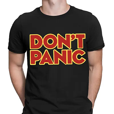 Buy Don't Panic Space Planet Galaxy Companions Book Mens T-Shirts Tee Top #DGV • 9.99£