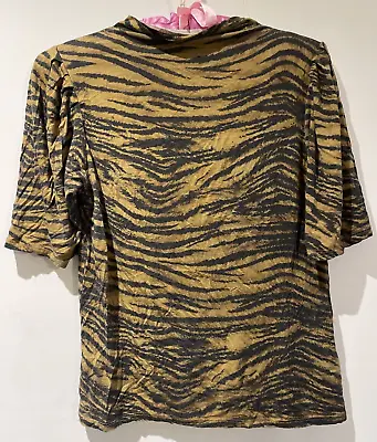 Buy H&M Tiger Print T Shirt Top Sz XS • 6.70£