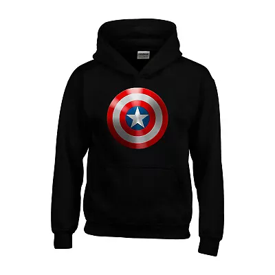 Buy Marvel Captain America Shield Hoodie MARVEL Avengers Adult And Kids Gifts Hoody • 25.99£
