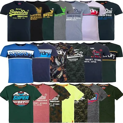 Buy Superdry Mens T Shirts T-Shirt TShirt Core Logo Cotton Crew Tops Tee Shirt Size • 16.99£