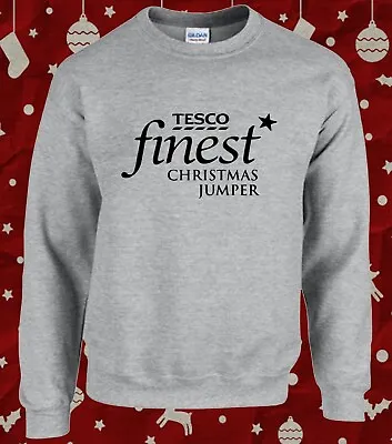 Buy Funny Tesco Finest Cheap Christmas Jumper • 14.99£