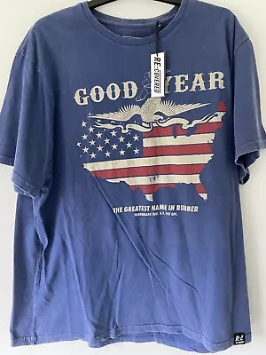 Buy Goodyear US Eagle Map T-Shirt • 7£
