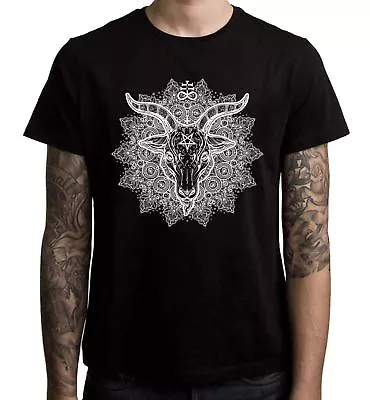 Buy Goat Of Mendes Baphomet Mandala Men's T-Shirt • 12.95£