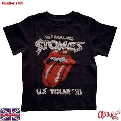 Buy Rolling Stones Kids Tee Shirt-Rolling Stones Classic Tongue-US Tour 78-Official • 14£