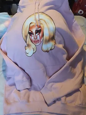 Buy Official Trixie Mattel Pink Print Hoodie Size Large Pre Loved. • 25£