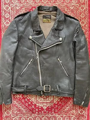 Buy Vintage 50s MASCOT Motorcycle Leather Jacket S 38 40 Clix Aero Greeves Punk Rock • 150£
