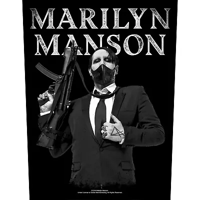 Buy Marilyn Manson Machine Gun Jacket Back Patch Official Heavy Metal New • 12.63£