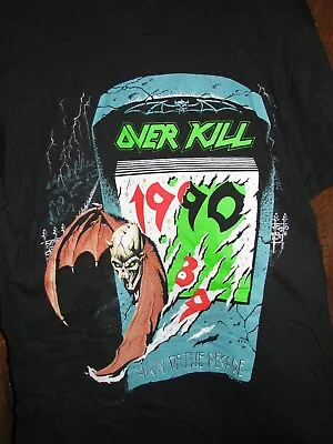 Buy OVERKILL 1990 Birth Of Tension Vintage Licensed Concert LG T-shirt Brand New • 161.03£