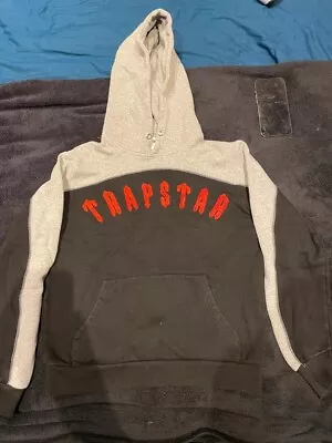 Buy Trapstar Mens Black And Grey And Red  Hoodie  • 60£