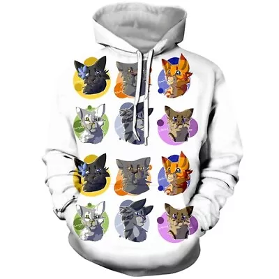 Buy Women Men 3D Print Cat Warriors Destiny Erin Hunter Hoodies Pullover Sweatshirts • 22.79£