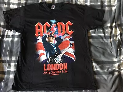Buy AC/DC Rock Or Bust London 2016 Tour T Shirt - Size XL - Angus Young • 65£