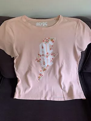Buy BNWOT AC/DC Floral T-shirt Size 10 • 4.99£