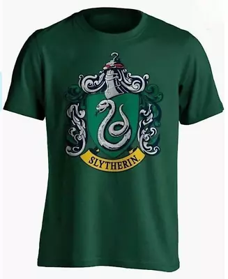 Buy Official Harry Potter Shop Slytherin Crest T-shirt Small Mens Green Rrp £20 Bnwt • 7.95£