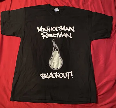Buy Vintage Method Man & Redman Blackout Tour 2000  T Shirt XL Glow In The Dark Rare • 567.89£