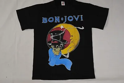 Buy Bon Jovi Top Hat Smoking Skull T Shirt New Official Band Group Rare • 19.99£