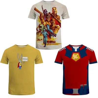 Buy 2021 Suicide Squad 2 T-Shirts Joker Rick Flag Peacemaker 3D Sports Men T-Shirts • 12£