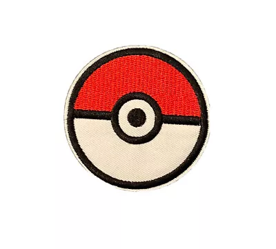 Buy Pokemon Pokeball Game Iron On Sew On Embroidered Patch Applique • 3.50£