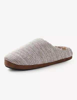 Buy RIVERS - Mens Winter Slippers - Brown Mules - Slip On - Faux Sheepskin Shoes • 12.46£