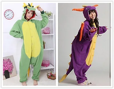 Buy Dragons Unisex Onesiee Kigurumi Fancy Dress Costume Hoodies Pajamas Sleep Wear • 14.99£