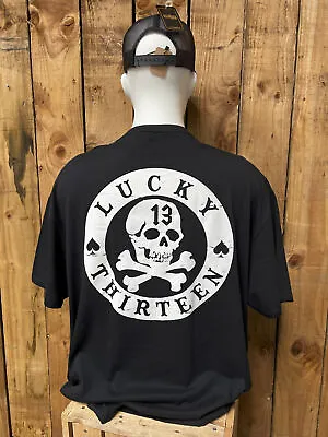 Buy Lucky 13 Dead Head T-shirt - Black • 29.99£