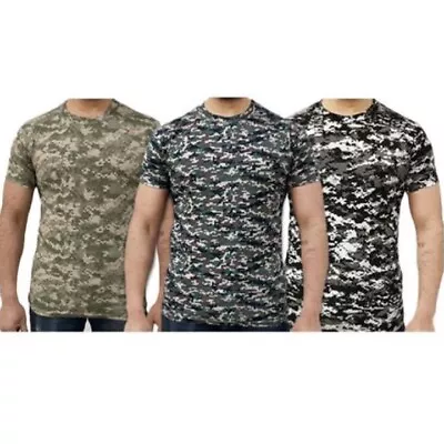 Buy Mens Army Digicam Camouflage T-shirt Mens S-2xl Mtp Dpm Urban Desert Camo  • 5.99£