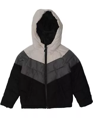 Buy NIKE Baby Boys Hooded Padded Jacket 18-24 Months Black Colourblock AZ01 • 20.78£