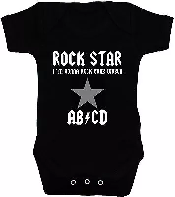 Buy Rock Star Baby Bodysuit/Romper/T-Shirt/Vest Newborn-24 Months Acce Gift Boy Girl • 9.49£