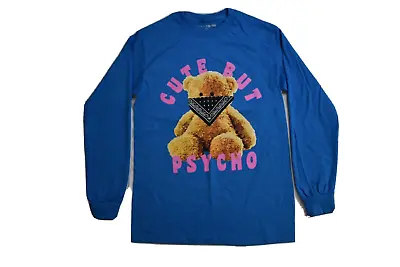 Buy Fashion Nova Womens Cute But Psycho Teddy Bear Graphic Shirt New S-XL • 9.44£