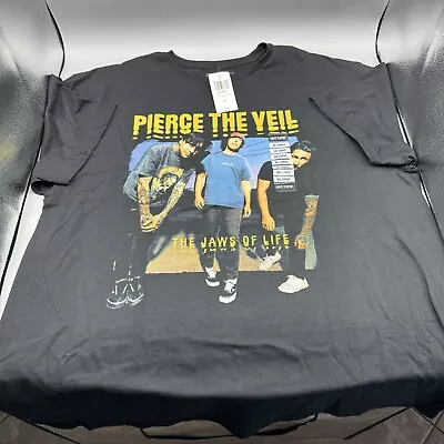 Buy Pierce The Veil Jaws Of Life Boyfriend Fit T-Shirt XX-LARGE New With Tags • 18.90£