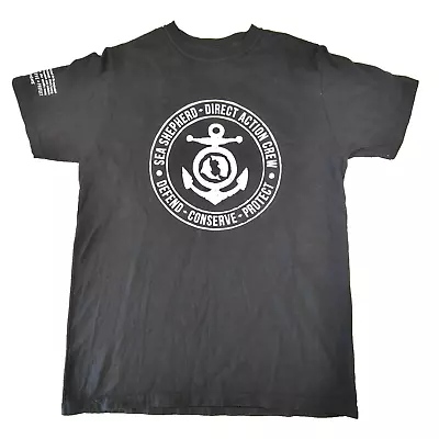 Buy Sea Shepherd Shirt Adult Medium Black Direct Action Crew Logo Organic Cotton  • 18.95£