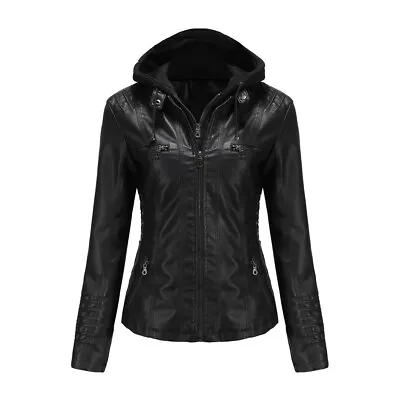 Buy Women's Leather Jacket Coat Leather Top Motorcycle Slim Fit Genuine Designer • 29.99£