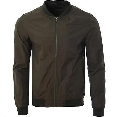 Buy Mens Lightweight Bomber Jacket For Men Elasticated Cuff Smart Casual Coats S-2XL • 14.99£