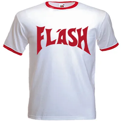 Buy Men's Retro Flash Gordon T-Shirt, Regular Fit, White With Red Trim • 7.99£