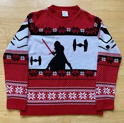 Buy Medium 40  Chest Star Wars Kylo Ren Christmas Sweater Jumper Numskull • 29.99£