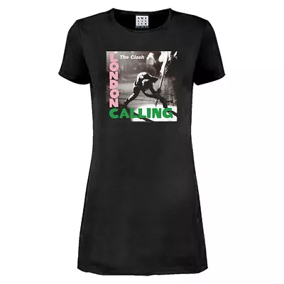 Buy Amplified Womens/Ladies London Calling The Clash T-Shirt Dress GD959 • 38.59£