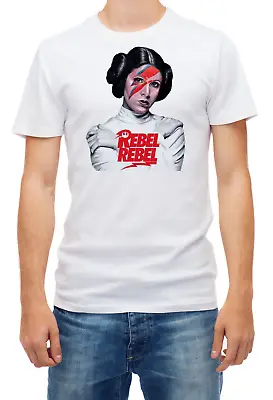 Buy Princess Leia Rebel David Bowie Short Sleeve Men T Shirt K120 • 9.69£