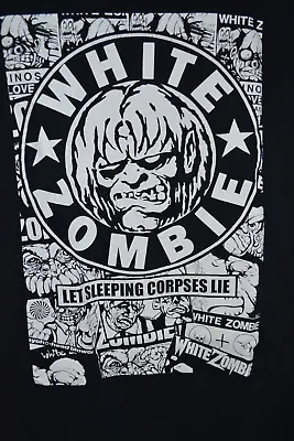 Buy White Zombie Let Sleeping Corpses Lie T Shirt Size Medium M • 28.82£