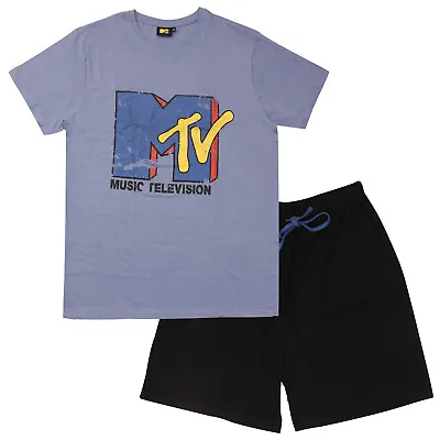 Buy Mens Mtv Short Pyjamas 2pc Official Ex Store Pj Night Wear Shorty Set S-xxl New • 9.99£