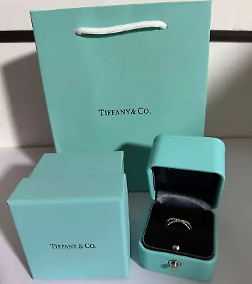 Buy Tiffany & Co Packaging Leather Box In Hard Box Pouch(No Jewellery Included) • 29.99£